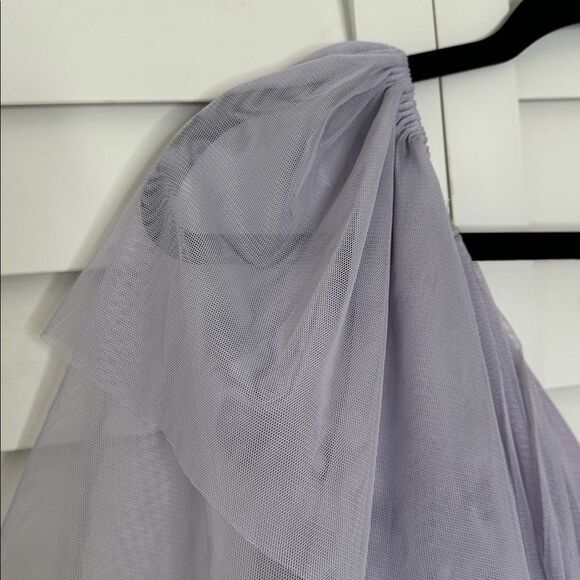 NWT Nasty Gal Lilac Tulle Maxi Dress Size 8 - Picture 7 of 11